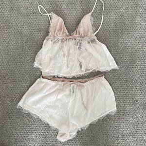 VS Bridal cami & short set